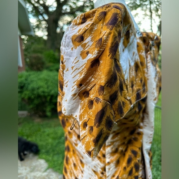 Vintage 1980’s Animal Print Unique Skirt Set Size L - Picture 8 of 9